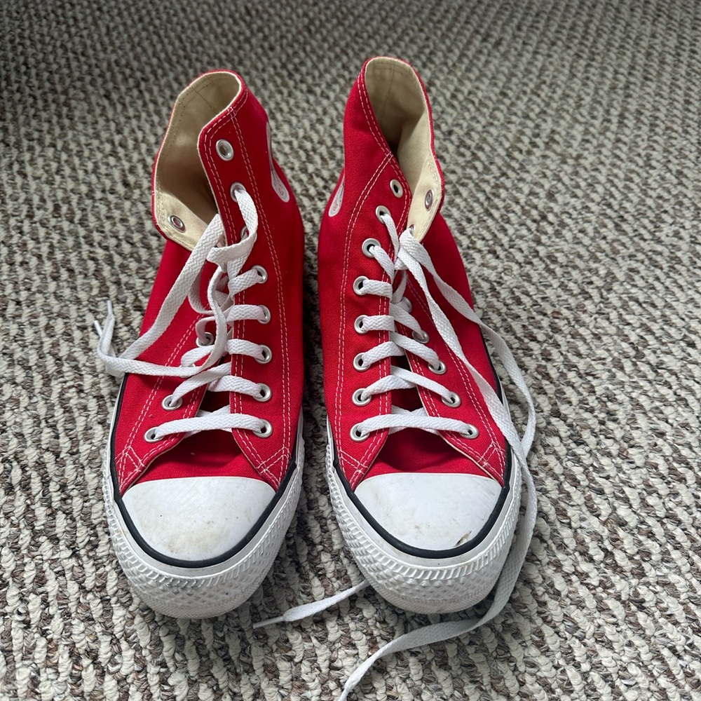 Red high top converse men’s size 11